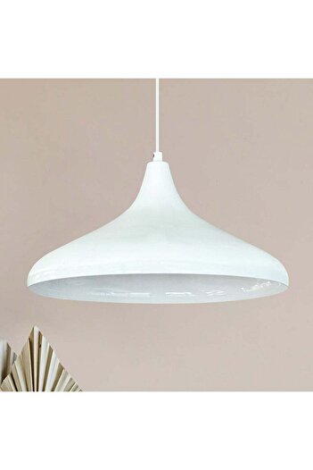 Bamyum Champion Pendelleuchte, 35cm, E27, Weiß - weiße Lampe