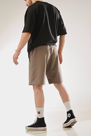 BÜYÜKKOL Cotton Two Thread Knitted Shorts