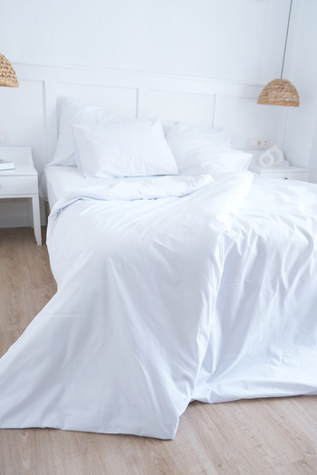 Lawon San Marino Series 100% Cotton Satin Double Hotel Bed Sheet Set
