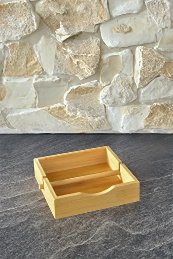 Digithome 19 Cm Brown Square Horizontal Bamboo Table Top - THN76066 C1-1-18