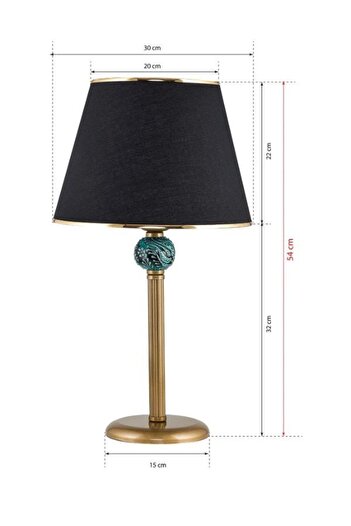 DEDE Linea Lampshade Antique Green Tiled