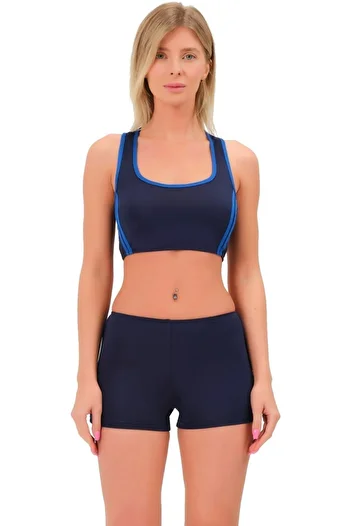 Argisa Μπικίνι μαγιό με ριγέ σορτς 5509 Navy Blue
