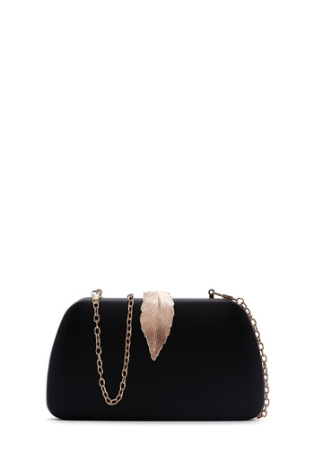 Derimod Women's Black Long Chain Strap Portfolio Bag