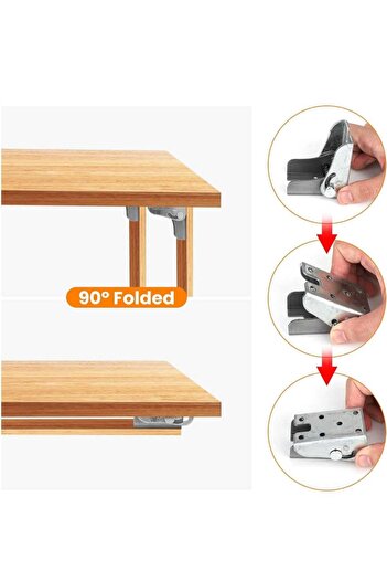 ARON (2 PIECES) MULTI-PURPOSE FOLDABLE FOOT APPARATUS DESK - SHELF FOOT APPARATUS 33.5mm x 61mm x 69mm x 39mm