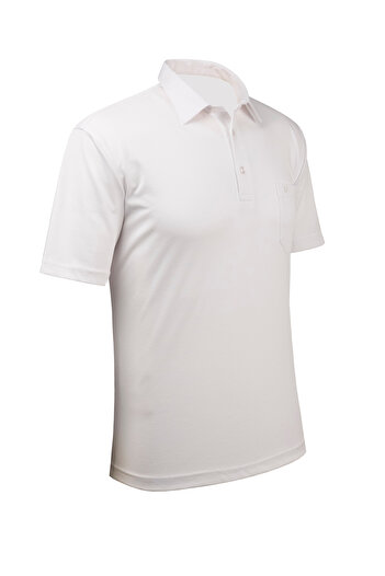 Çizgi Triko Men's Shirt Collar Cotton Mercerized Button Pocket T-Shirt Classic Fit - 4910