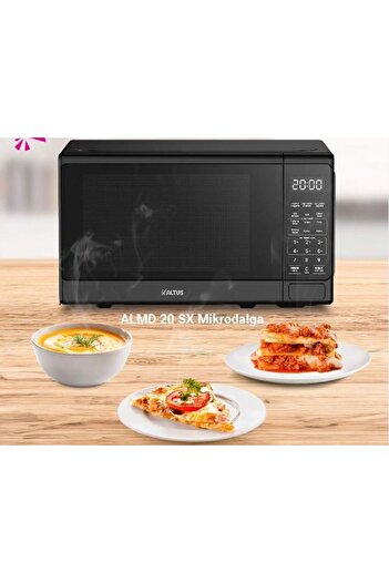 Altus Modern ALMD 20 SX Siyah Mikrodalga Fırın Siyah Resmi Distribütör Garantili 2001 W+ Solo Digital 2 Y