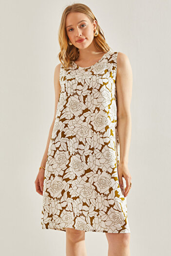 Bianco Lucci Γυναικείο φόρεμα Viscose - Floral Pattern, No Model:60231006