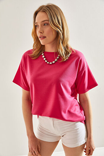 Bianco Lucci 60241001 Model Women's Basic T-Shirt