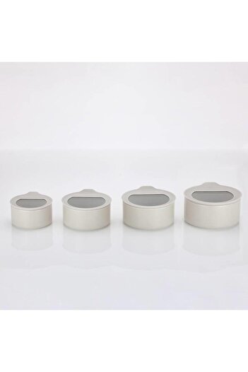 NEOFLAM Fika One Ceramic Storage Container Set 4 Pieces Ice White
