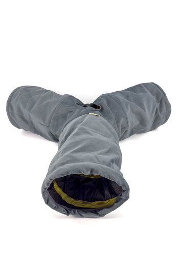 Dilekita Three-Way Foldable Velvet Cat Tunnel (Grey)