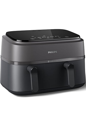 Philips 3000 Serisi Çift Hazneli Airfryer, 3L + 6L, NA350/00