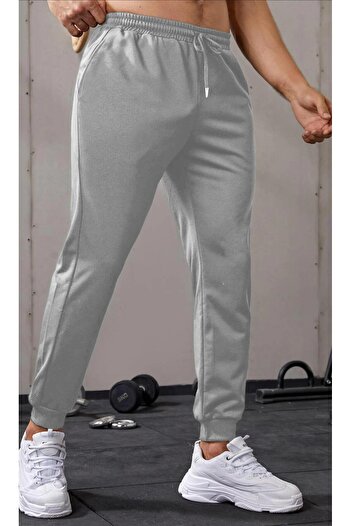 GHASSY CO. Ghassy Co. Erkek Dar Paça Running Hafif Koşucu Fitness Gym Athletic Dalgıç Kumaş Spor Eşofman Altı