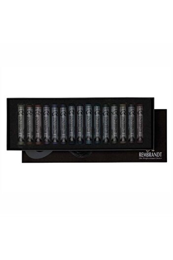 Talens Rembrandt Soft Pastel Paint 15 Pack Full Size - Dark Colors