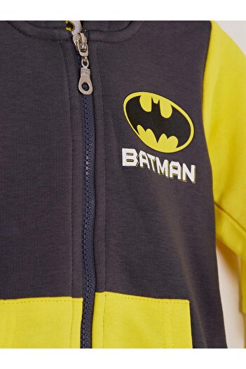 Batman Lisanslı Erkek Bebek Kapüşonlu Tulum 21654