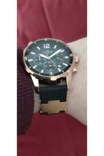 Focus Silicone Band Men Wristwatch with Function 1686