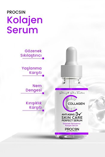 PROCSIN Yaşlanma Ve Kırışıklık Karşıtı Kolajen Serum 20 ml