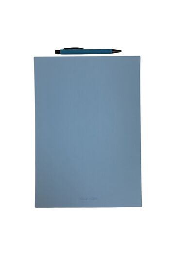 blume Acar Thermo Leather Flexible Cover 21*30 Cm 128 Pages Lined-checked-dot-unlined Page Notebook Blue