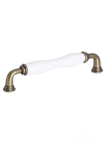 Porcellana Perla 12,8 Cm- Porcelain Handle-Cabinet-Drawer-Furniture-Bathroom Handle Kulb Kitchen-Children's Room-Sapphire128Mm-Stk2576