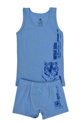 BAGLAN Boy's Lion Printed Athlete Boxer Suit 6037 BGL-ST03472