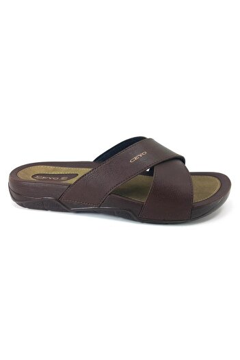 Ceyo 9877 23yt Anatomical Men's Slippers - Brown