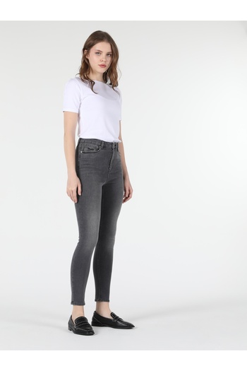 Colin's High Waist and Skinny Leg 760 Diana Gray Jean Trousers - Cl 1057907