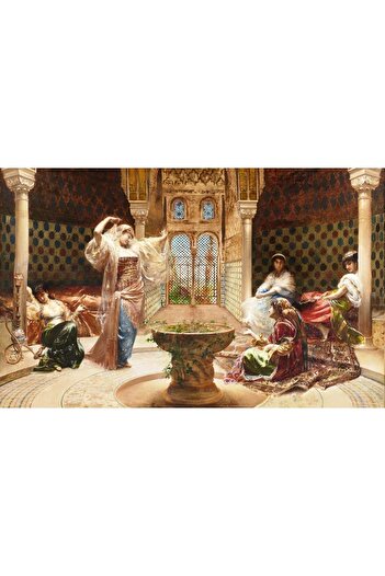 Marcel Kristal Tablo Ottoman Harem Diamond Mosaic Painting 91x56 Cm