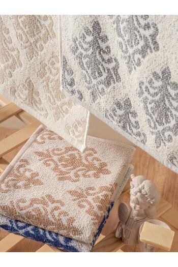 Cotton Box Набір з 4 рушників з жакардовим візерунком - Iskandinav Bertel - 50x90 см