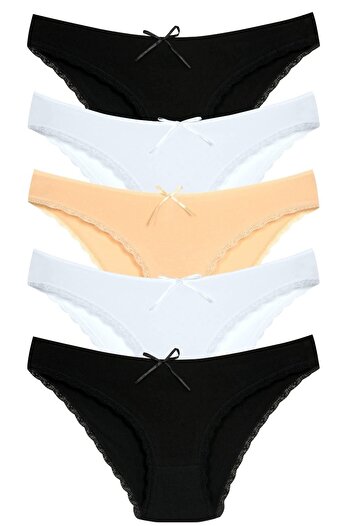 Newlilla 1101 Bikini damă T. Pachet chiloți din dantelă V32