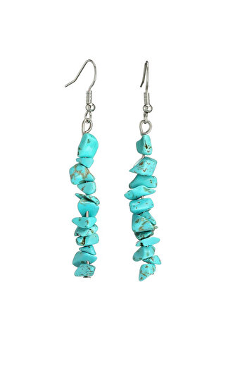 Kusakli 6 cm - 1 Pair Natural Stone Dangle Earrings
