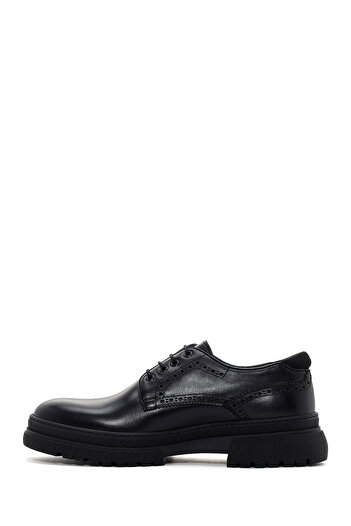 Derimod Men's Black Casual Leather Shoes - Comfortable and Stylish
