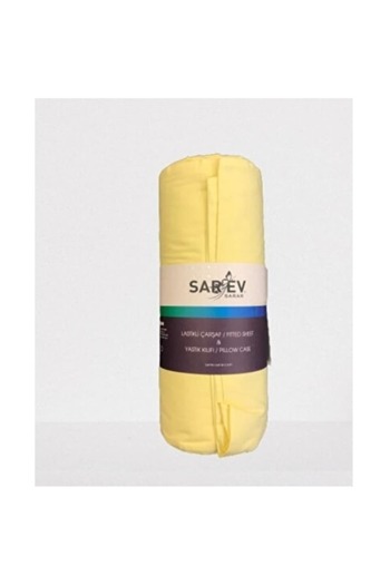 Sarev Yellow Ranforce Single Elastic Sheet Set - 100x200cm V73