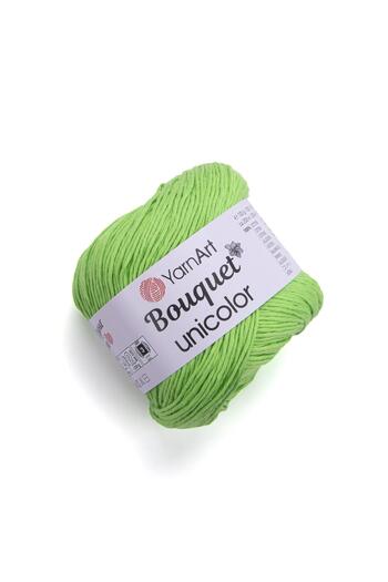 Yarnart BOUQUET UNICOLOR - HAND KNITTED STRING GREEN-3219