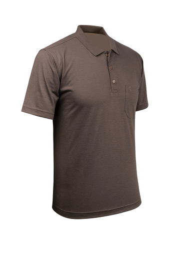Çizgi Triko Men's Large Size Polo Collar Buttoned Pocket T-Shirt Classic Fit