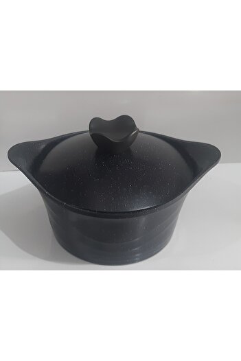 ThermoAD 20cm Deep Pot - Korean Model Black Cast Iron Closed