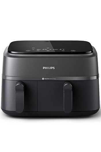 Philips 3000 Serisi Çift Hazneli Airfryer, 3L + 6L, NA350/00
