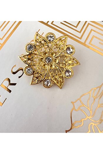 ODDA TASARIM ATÖLYESİ Full Yellow Design Motif Special Purpose Use Convenient Button - 5.5 cm