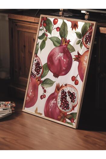 Postifull Çerçevesiz Poster Tablo, Duvar Posteri, Sanatsal Hd Baskı, Nar Zamanı , Maximalist No:124