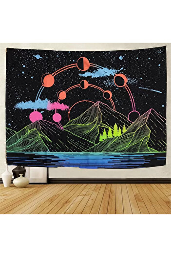 Köstebek 100cm 150cm Color Moon Wall Carpet