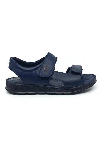 Erdem Taşpınar 100% Genuine Leather Inside and Out Orthopedic Daily Men's Slippers-Sandals