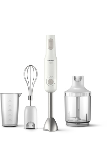 Philips 700 واط مع قضيب معدني، بروميكس، 0.5 لتر، مفرمة XL، خفاقة، أبيض، 3 دبابيس HR2545/01. ضمان لمدة عامين