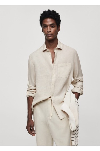 MANGO Man 100% Linen - Regular Cut Shirt