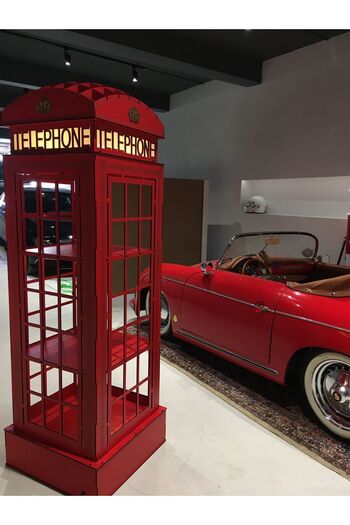 Fantasy Decorative İngiltere Telefon Kulübesi Kitaplık // Kişiye Özel Ayarlanabilir Kitaplık