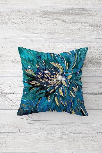 on the clouds Banana Flower and Gold Pauntiyed Hidden Zippered Throw Pillow Cover Sofa Pillow Cover Set (4pcs)