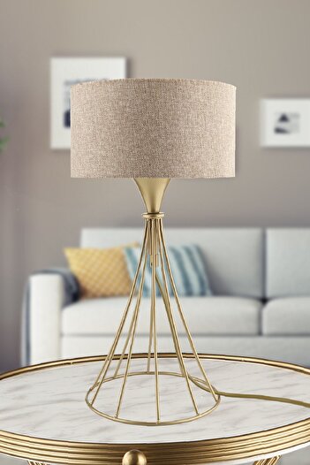 Begüsa Antique Straw Hat - Korean Table Lamp