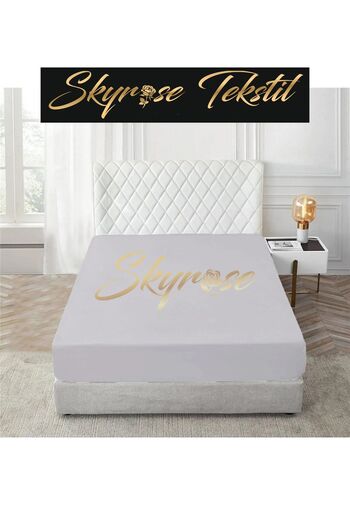 Skyrose King Size Flat Elastic Sheet Set, Hotel Sheet Set, King Size Elastic Sheet