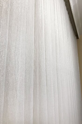Brillant Diamond Shiny White Tulle Curtain