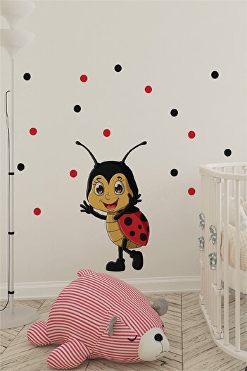 212shop Cute Ladybug Kids Room Decorative Wall Sticker
