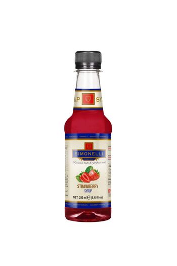 Simonelli 3'lü Şurup Seti (Karamel + Vanilya + Çilek) Kahve Ve Kokteyl Şurubu 3x250ml
