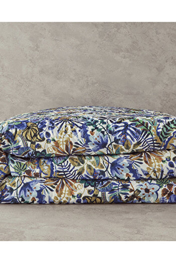 English Home Floral Charm Çift Kişilik Çok Amaçlı Örtü Mavi