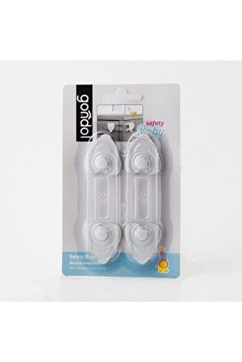Gondol Plastik Child Baby Drawer Cabinet White Goods Safety Safety Lock 2 Pieces